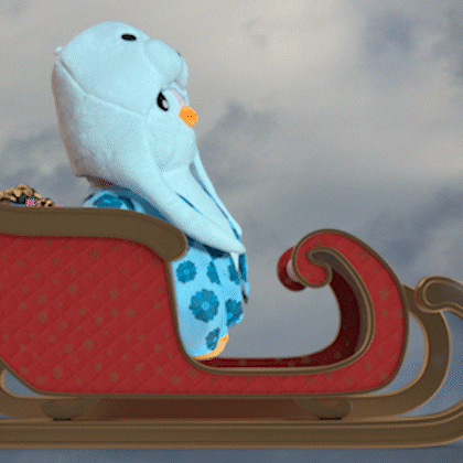 On My Way Christmas GIF by Pudgy Penguins