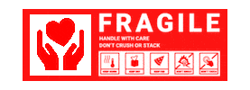 Handle With Care Fragil Sticker by Nico Semsrott
