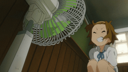 hot summer funny anime GIF