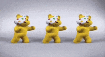 dancing bear gif children in need children in need gif pudsey gif