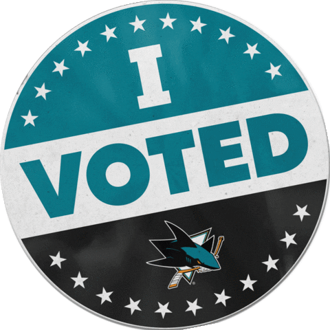 Voting 2020 Election Sticker by San Jose Sharks