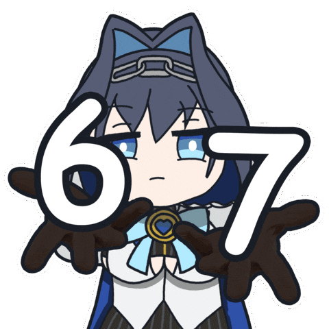 6 7 Hololive Sticker