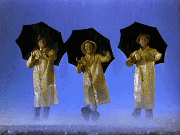  swag singing walking rain raining GIF