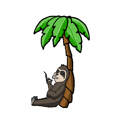 Palm Tree Smoke Sticker