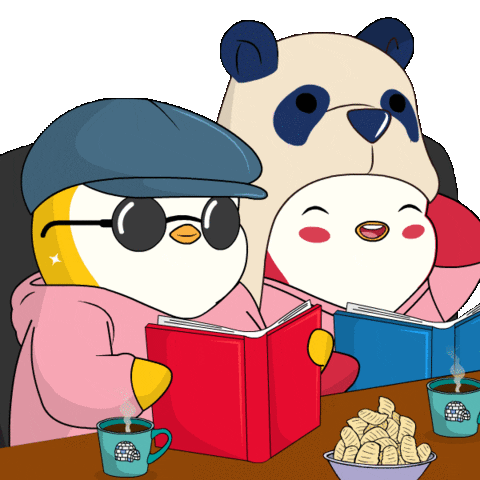 Book Club GIF by Pudgy Penguins