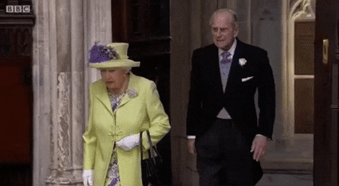 Image result for the queen of england gif"