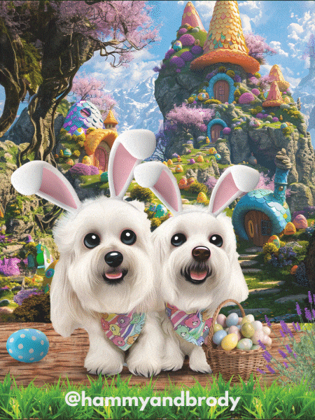Dogs Bunny GIF by HammyandBrody