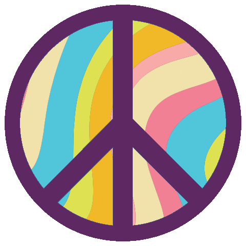 Peace And Love Fun Sticker by Alison Lou
