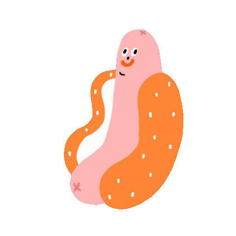 Hot Dog Lol Sticker by Messenger