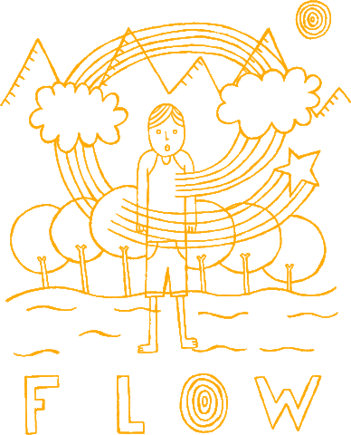 Flow Breath Sticker by Yoga Ed.