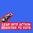 Leap into action, register to vote