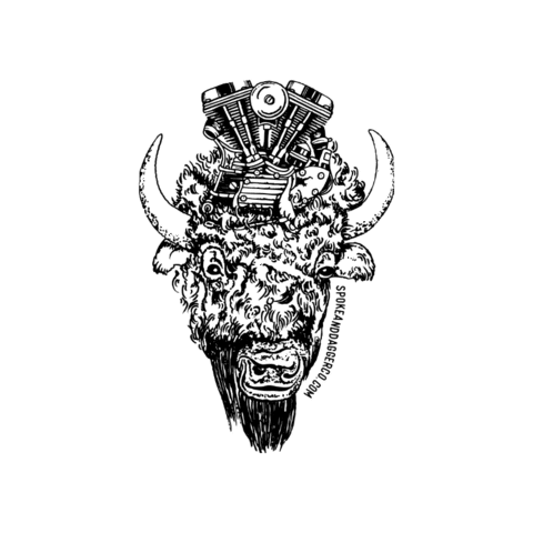 Spoke And Dagger Co. Sticker