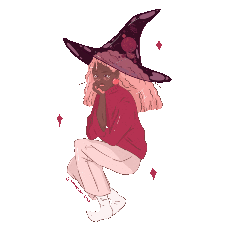 Character Witch Sticker by saturnzingers