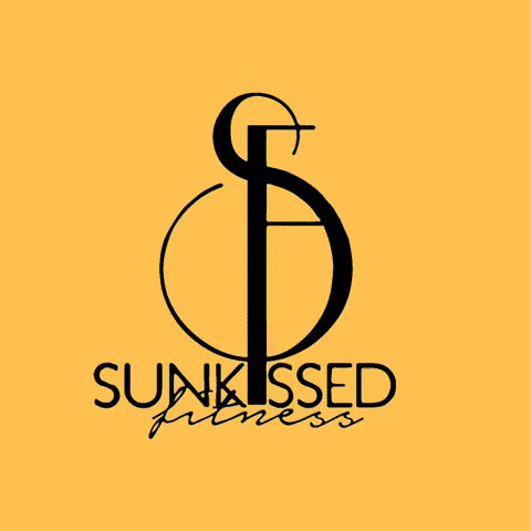 SunkissedFitness logo workout pretty black business GIF