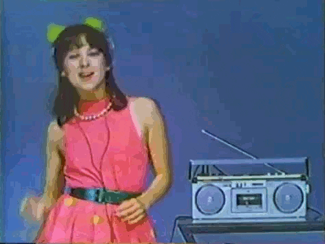  dance girl 80s radio boogie GIF