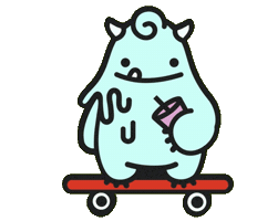 Ice Cream Monster Sticker