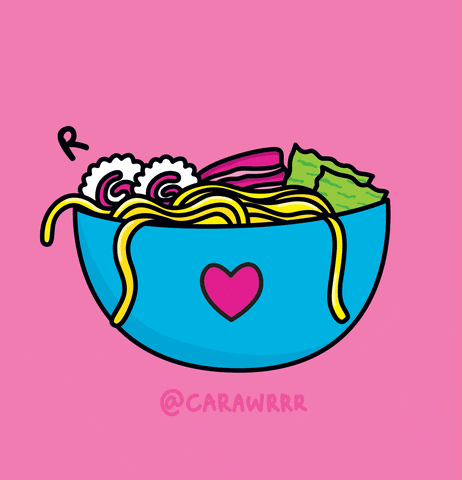 I Love You Food GIF by Carawrrr
