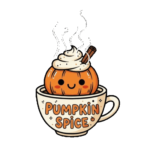 Pumpkin Spice Coffee Sticker