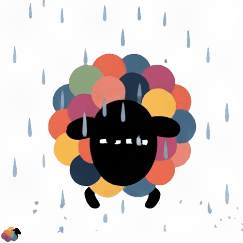 Rain Raining GIF by ColorSheep