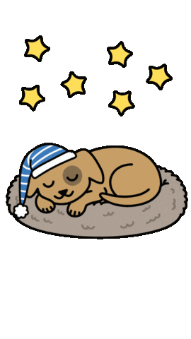 Dog Sleeping Sticker by respekTiere e.V.