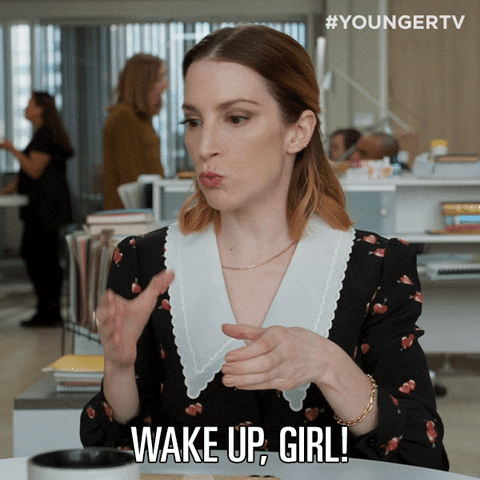Wake Up Molly Bernard GIF by YoungerTV
