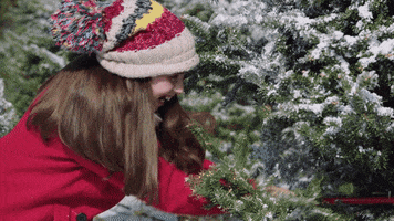 christmas tree snow GIF by Hallmark Movies & Mysteries