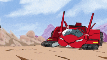 Drifting Super Turbo Atomic Ninja Rabbit GIF by The Line Animation