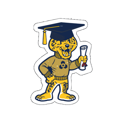 Graduation Jaguar Sticker by South Texas College