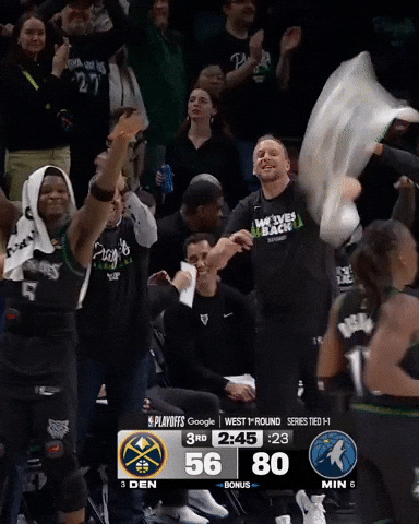 Celebration Nba GIF by Minnesota Timberwolves