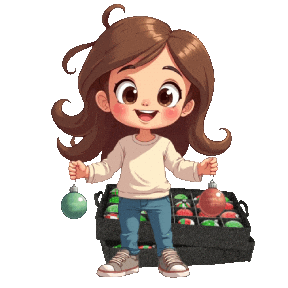 Boys Girls Christmas Sticker