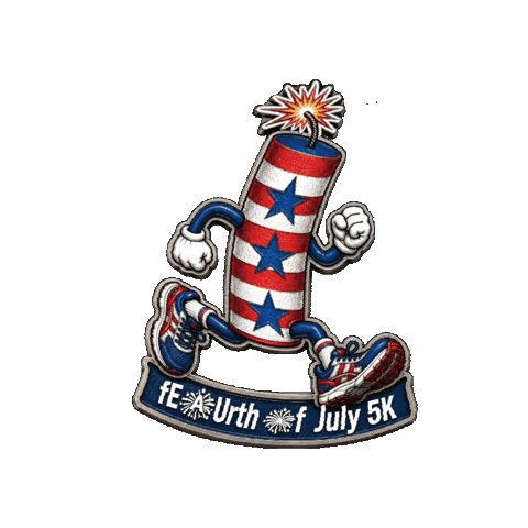 4Th Of July Sticker by Eau Claire Marathon
