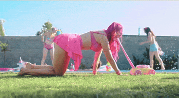 Bubbles Pink Hair GIF by Alia Tempora