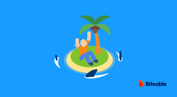Shark Attack Island GIF by Biteable