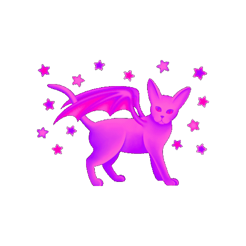 Cat Halloween Sticker by Deep Space Violet