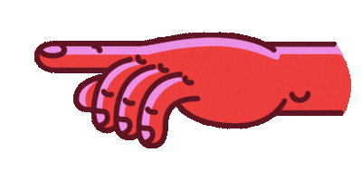 Hand Pointing Sticker