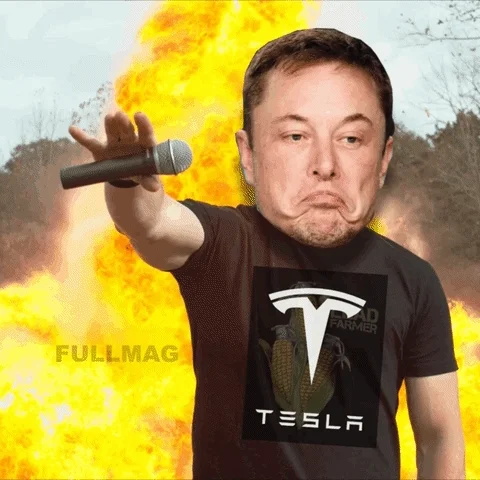 Elon Musk Mic Drop GIF