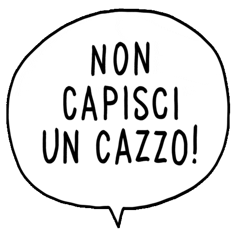 Non Parolacce Sticker by Luigi Segre