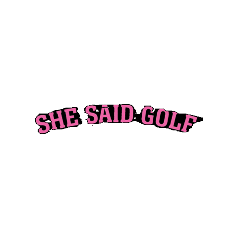Pink Golf Sticker by Anthem Marketing Group