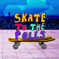 Vote Skate GIF by Todd Rocheford