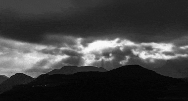 black and white landscape GIF
