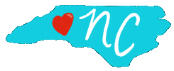 North Carolina Love Sticker