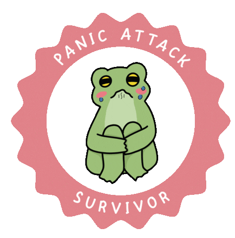 Frog Anxiety Sticker