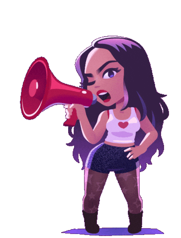 Excited Rock Sticker