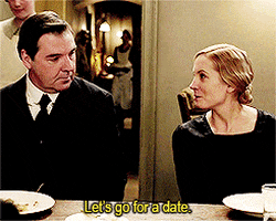 these two ask each other out downton abbey GIF