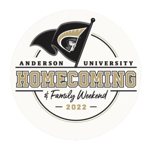 Gold Au Sticker by Anderson University