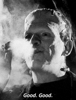 boris karloff smoking GIF