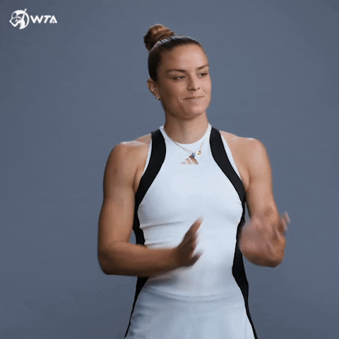 Maria Sakkari Thank You GIF by WTA