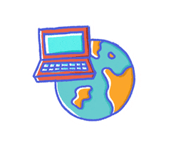 Computer Working Sticker