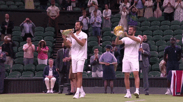Mens Doubles Sport GIF by Wimbledon