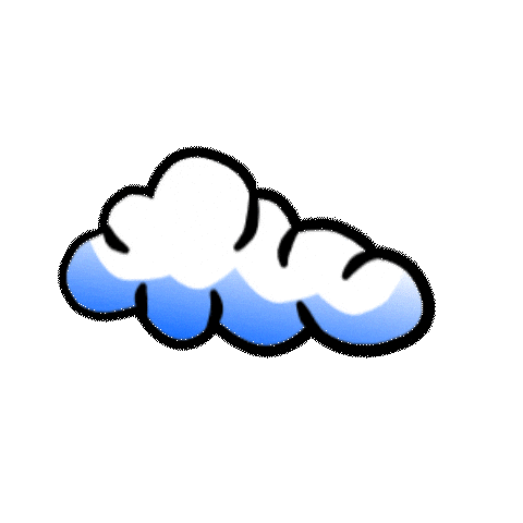 Cloud Wolke Sticker by startgmbh